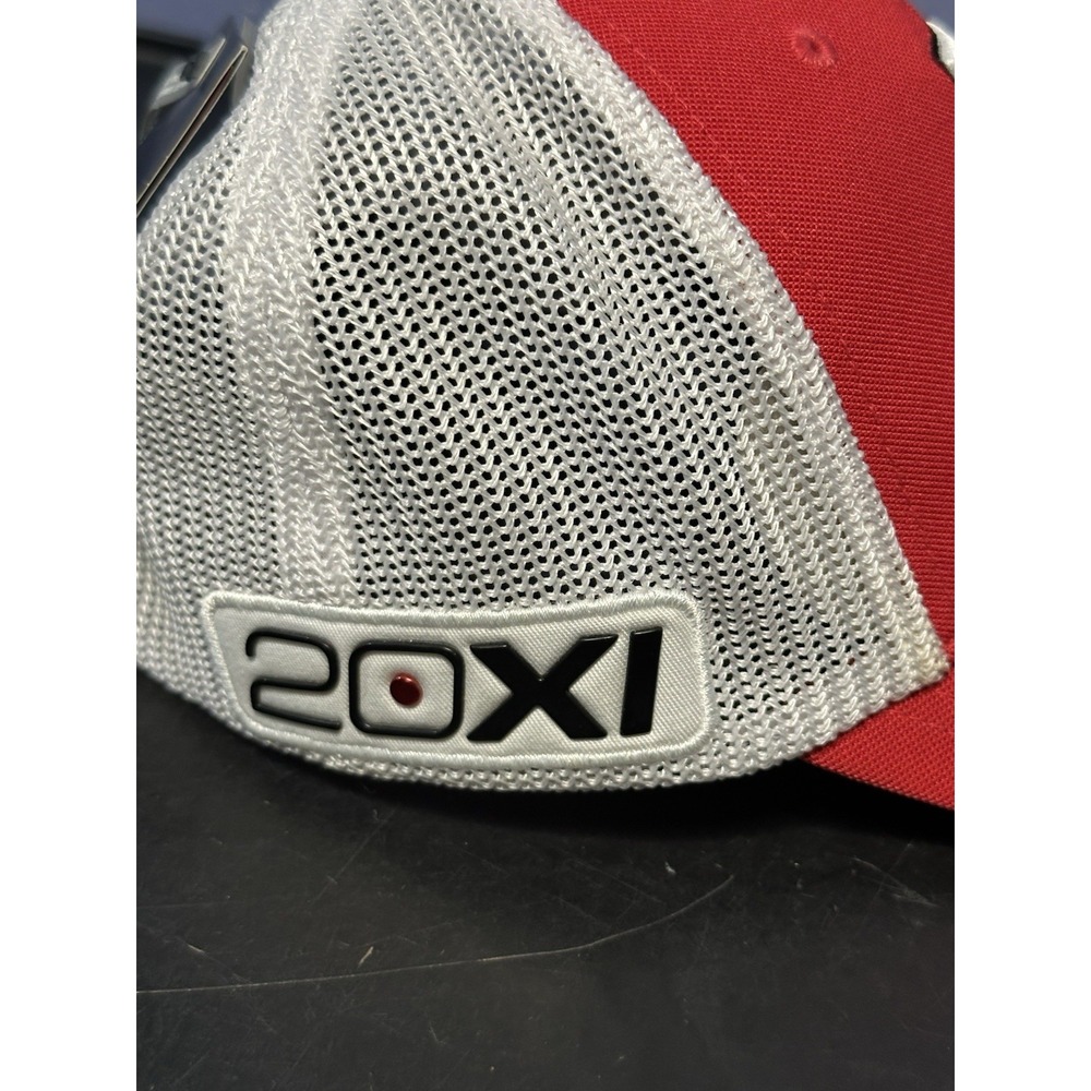 Tiger Woods Golf Hat Cap TW 'VR' '20XI' Mesh Red 510607-694 2013 NIKE M/L Rare - Picture 6 of 12
